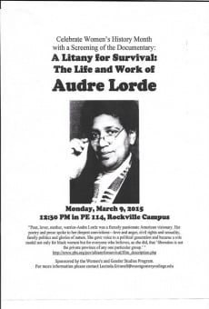 A Litany for Survival: The Life and Work of Audre Lorde on-line gratuito