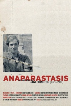 Anaparastasis: I zoi kai to ergo tou Gianni Hristou (1926-1970) en ligne gratuit