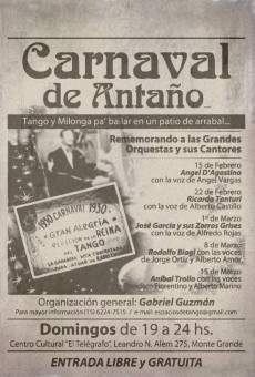 Carnaval de antaño online free