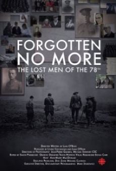 Forgotten No More: The Lost Men of the 78th en ligne gratuit