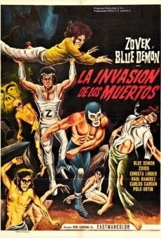 Blue Demon y Zovek en La invasión de los muertos (1973)