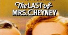 The Last of Mrs. Cheyney (1937)