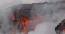 Un volcán con lava de hielo streaming