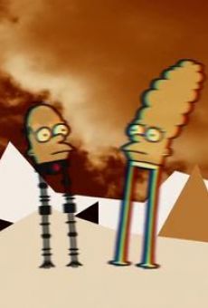 The Simpson's Clown in the Dumps Couch Gag (The Simpsons: Don Hertzfeldt Couch Gag), película en español
