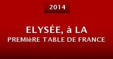Elysée, à la première table de France