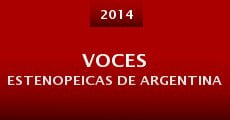 Voces Estenopeicas de Argentina