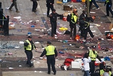 Escena de Ataque en el maratón de Boston