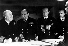 Escena de Bajo diez banderas