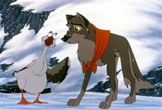 Escena de Balto. La leyenda del perro esquimal