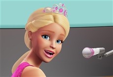 Escena de Barbie campamento pop