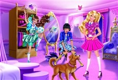 Escena de Barbie, escuela de princesas