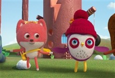 Escena de Becca y sus amigos