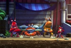 Escena de Bucea Olly bucea, rescatando a Charlie el pulpo