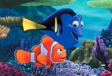 Escena de Buscando a Nemo