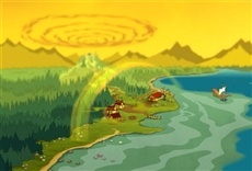 Escena de Campamento Lakebottom