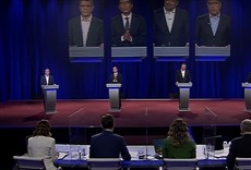 Escena de Debate presidencial