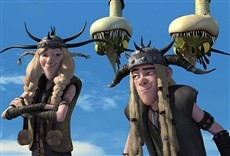 Escena de Dragones: carrera al borde