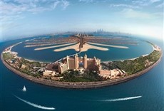 Escena de Dubai futurista