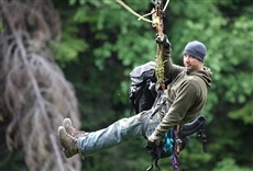 Escena de Fiebre del oro: río revuelto
