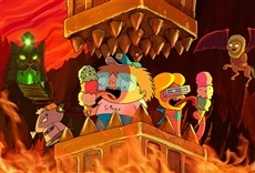 Escena de Gusano del futuro