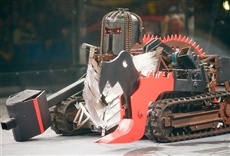 Escena de La batalla de los robots
