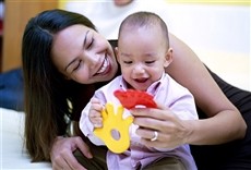 Escena de La llegada del bebé