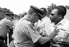 Escena de La lucha pacífica de Martin Luther King