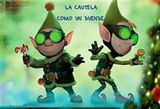 Escena de Lanny y Wayne, los elfos navideños en: escuadrón d