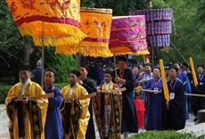 Escena de Laoshan: montaña sagrada