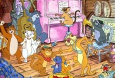 Escena de Los aristogatos