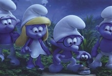 Escena de Los Pitufos: en la aldea perdida