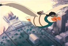 Escena de Bernardo y Bianca en Cangurolandia