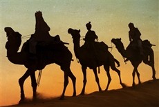 Escena de Los reyes magos