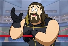 Escena de Los supersónicos y la WWE: Robo-Wrestlemania