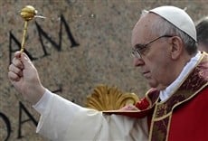 Televisión Misa de domingo de Ramos con Papa Francisco