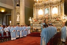 Escena de Misa solemne de reparación