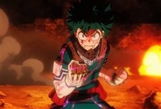 Escena de My Hero Academia: el despertar de los héroes
