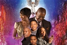 Escena de Navidad en familia