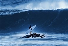 Escena de Ola de 100 pies