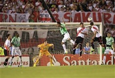 Escena de River campeón Copa Sudamericana 2014