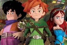 Escena de Robin Hood, travesuras en Sherwood