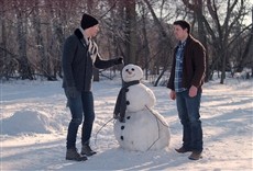 Escena de Romance de Nieve