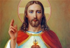 Escena de Santa Margarita María de Alacoque Apóstol de Sagra