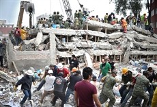 Escena de Terremoto en tiempo real