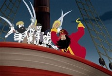 Escena de Tom y Jerry y el tesoro del galeón pirata