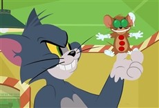 Escena de Tom y Jerry: los ayudantes de Santa