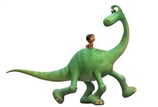 Escena de Un Gran Dinosaurio