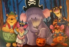 Película Winnie Pooh y el pequeño efelante celebran Hallowe