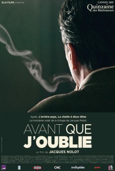 Ver película Avant que j'oublie