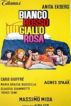 Bianco, rosso, giallo, rosa